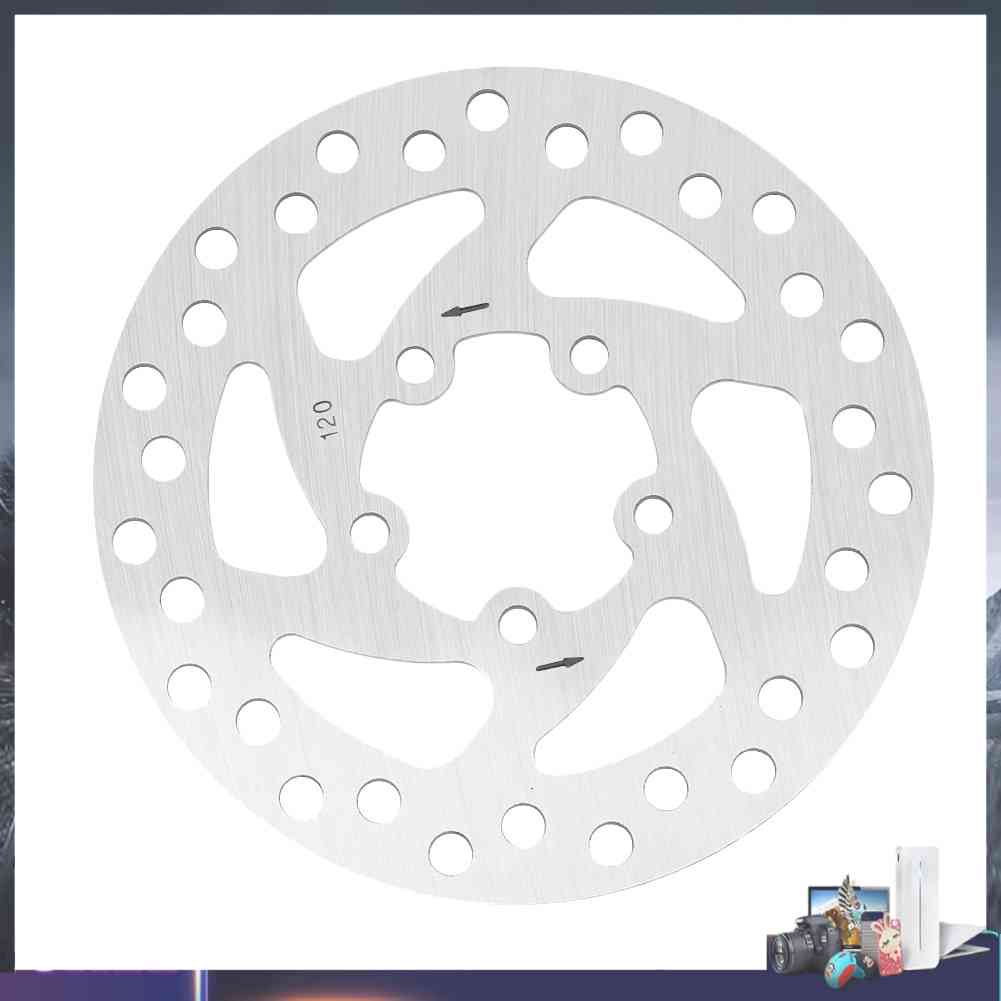 Đĩa Phanh 120mm M365 PRO Bằng Thép Bạc Kèm 5 Ốc Vít Cho Xe Điện