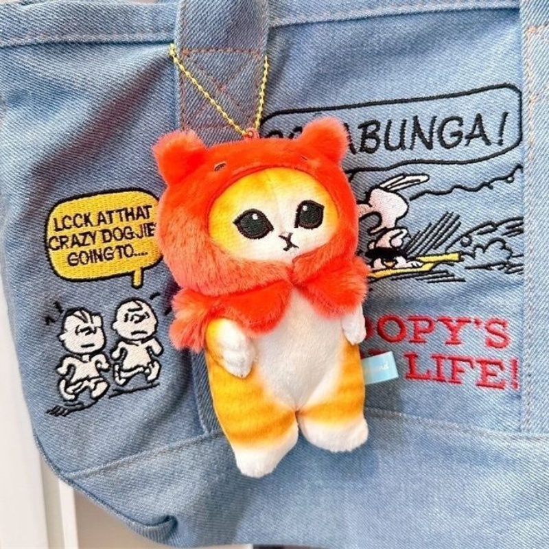 Móc Khóa Hình Mèo Bạch Tuộc / Cá Mập Nhồi Bông Dễ Thương