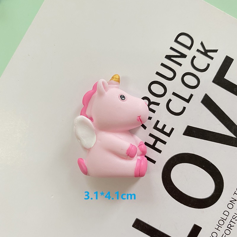 Set 10 Phụ Kiện Trang Trí Ốp Điện Thoại Hình Thiên Thần / Kỳ Lân Màu Macaron Dễ Thương DIY