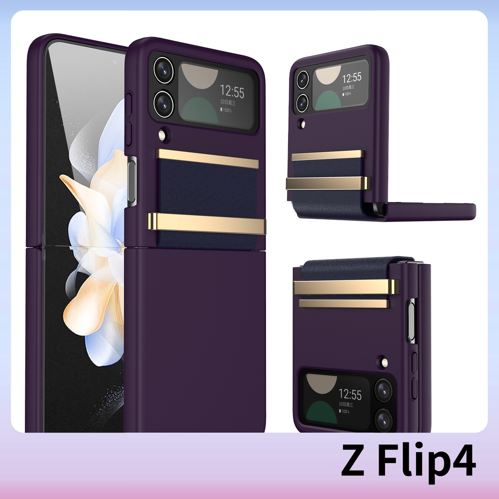 Ốp Điện Thoại Da Nắp Gập Chống Trượt Cho Samsung Galaxy Z Flip4 Z Flip3 Samsung Z Flip4 Z Flip3