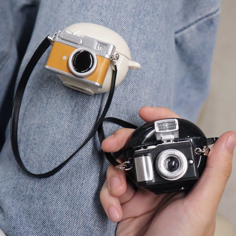 Vỏ Bảo Vệ Hộp Sạc Tai Nghe Edifier X2 Có Móc Treo Hình Máy Ảnh Kèm Đèn Led