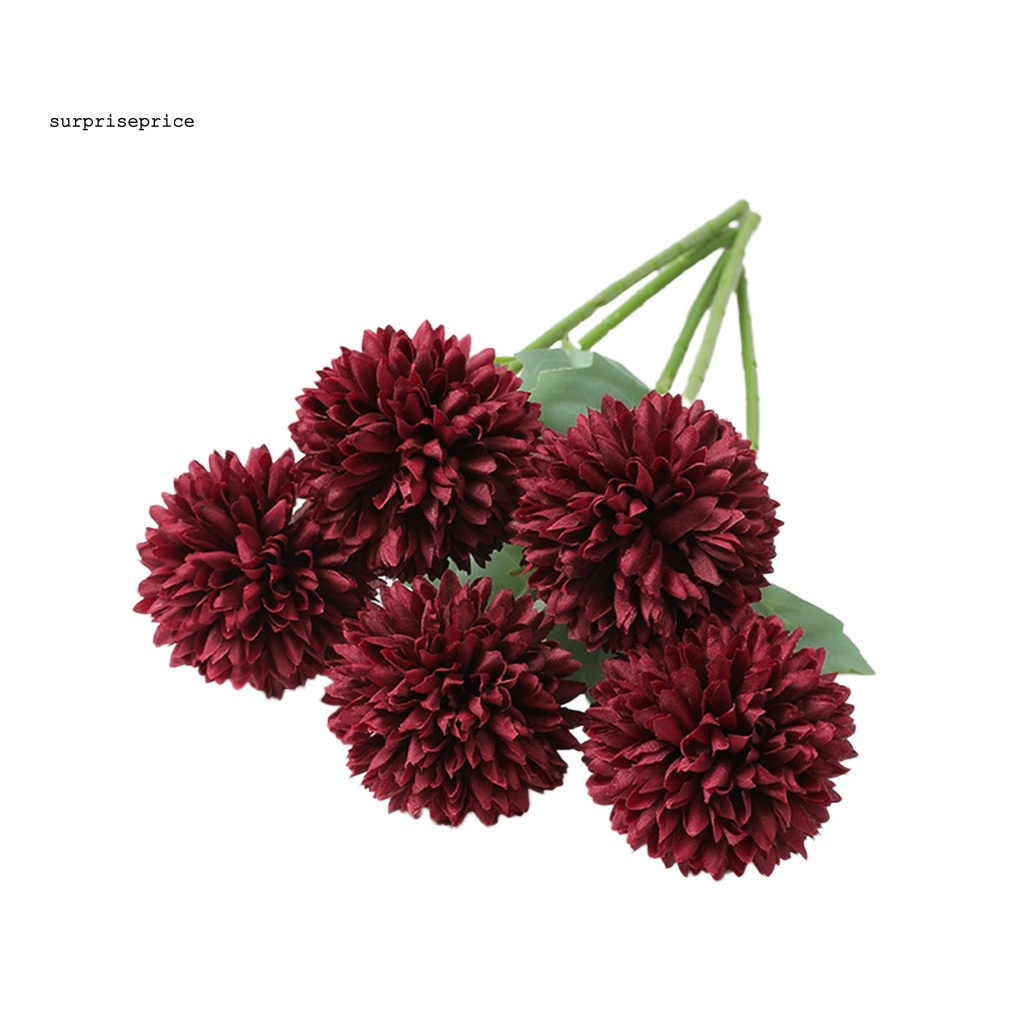 Bộ 5 Bông Hoa Nhân Tạo Chống Thời Tiết Dùng Trang Trí Nhà Cửa