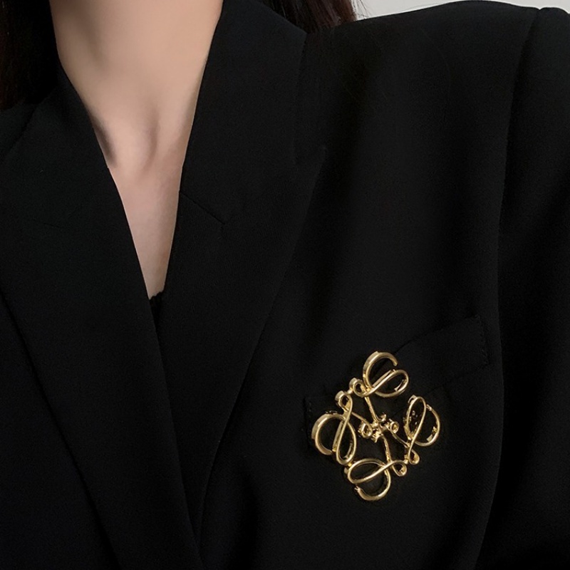 Ghim Cài Áo Kim Loại Hình Học Thời Trang Cao Cấp Cho Nữ