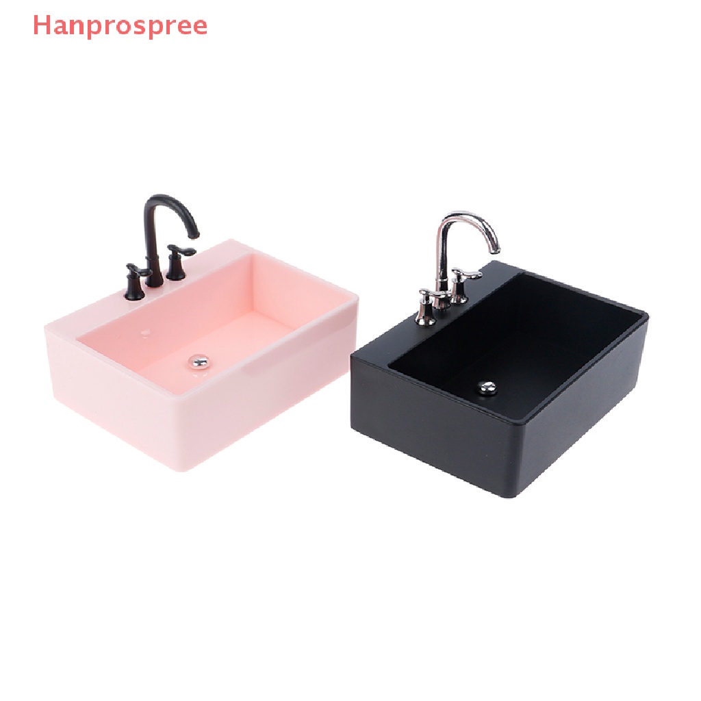 Hanprospree > Mô Hình Bồn Rửa Chén / Đồ Nội Thất mini Tỉ Lệ 1: 6 Trang Trí Nhà Búp Bê