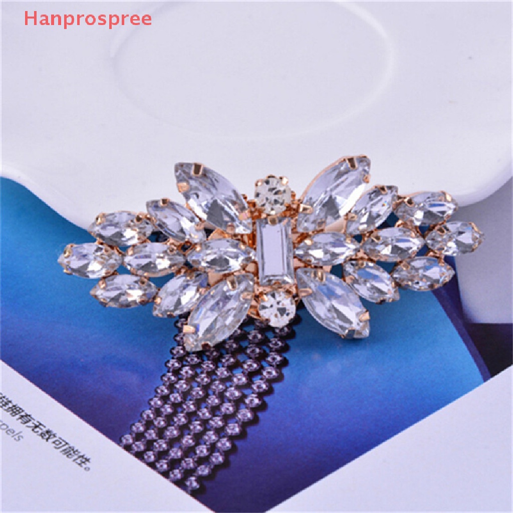Hanprospree &gt; 1 Kẹp Giày Đính Pha Lê Trang Trí Đám Cưới Cho Cô Dâu
