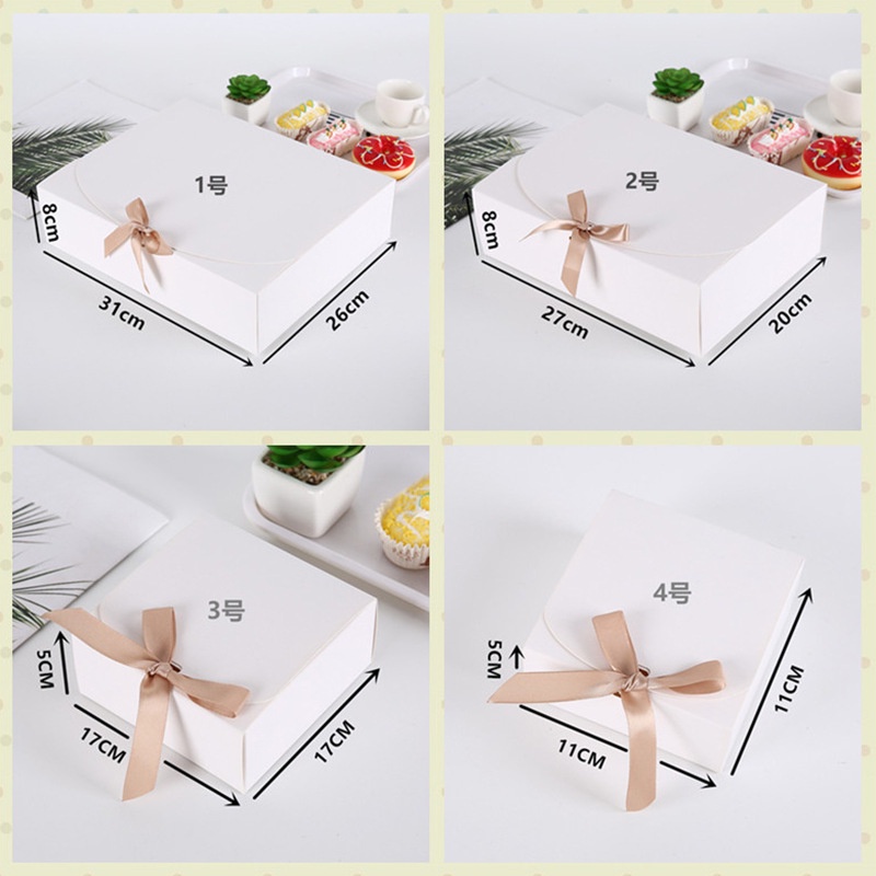 Hộp giấy Kraft hình vuông/chữ nhật đựng quà tặng