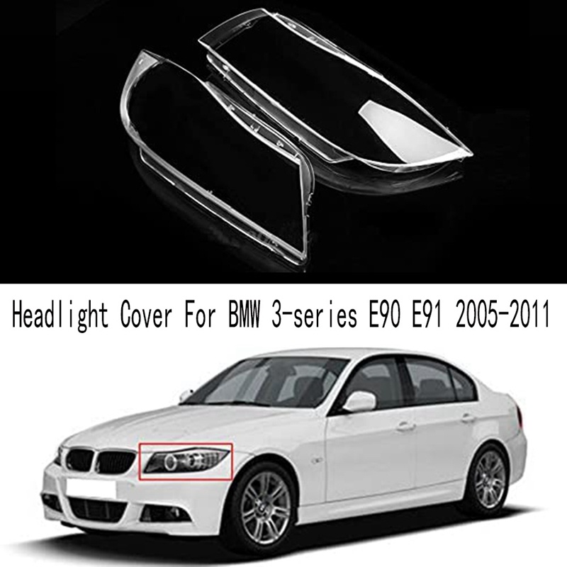 1 Miếng Bọc Đèn Pha Xe Hơi Trong Suốt Trái Cho BMW 3-Series E90 E91 2005-2011
