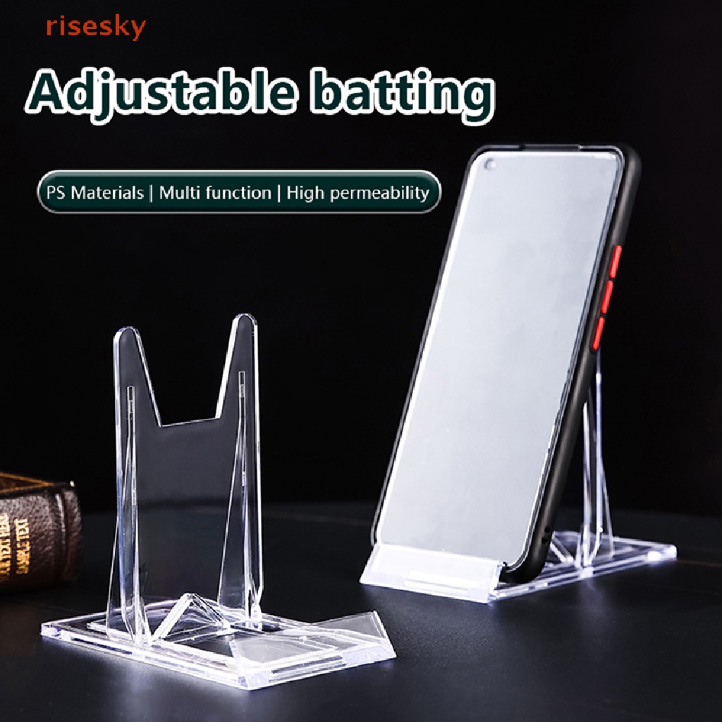 1 Giá Đỡ Trưng Bày Khung Ảnh / Điện Thoại Bằng Nhựa Có Thể Điều Chỉnh
