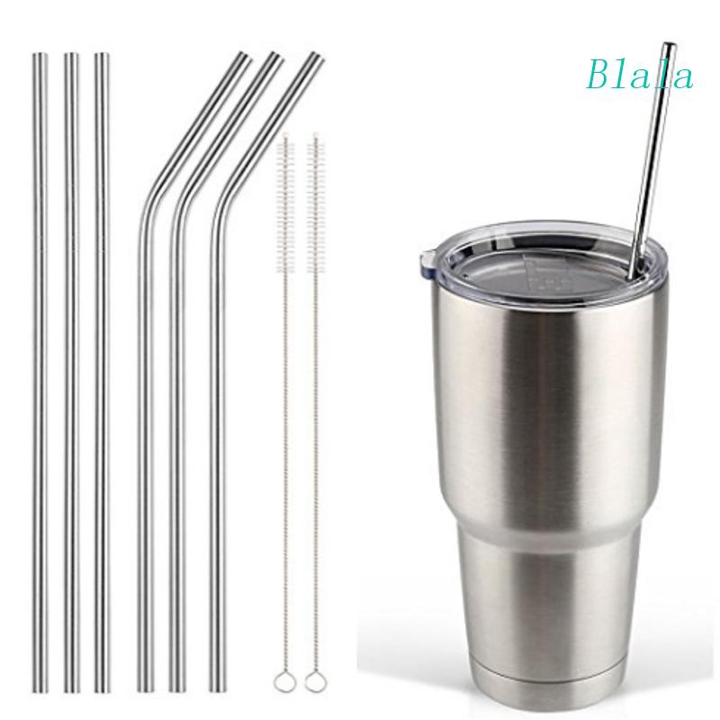 Bộ Ống Hút Bằng Thép Không Gỉ Kèm Cọ Vệ Sinh Tiện Lợi