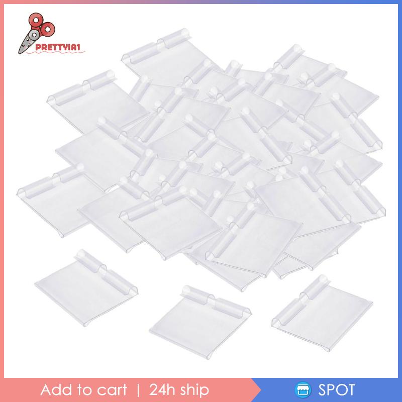 [Prettyia1] Giá Đỡ Nhãn Giá Tên Giá Cả Màu Trong Suốt