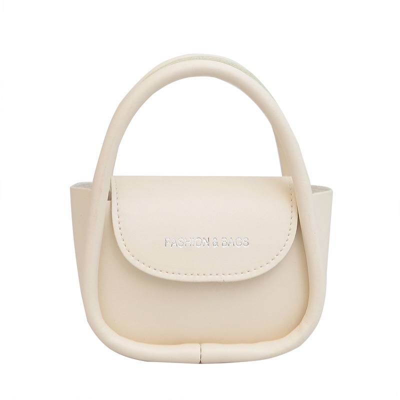 Túi Xách Mini Màu Trơn Phong Cách Retro Thời Trang Cho Nữ
