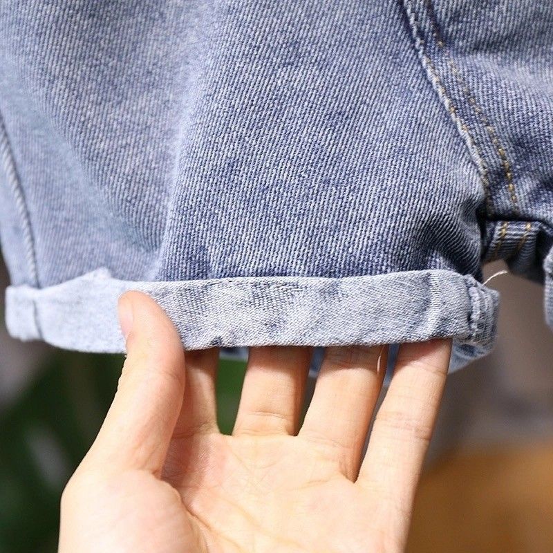 Quần Short Denim Thời Trang Mùa Hè Hàn Quốc Cho Bé Gái