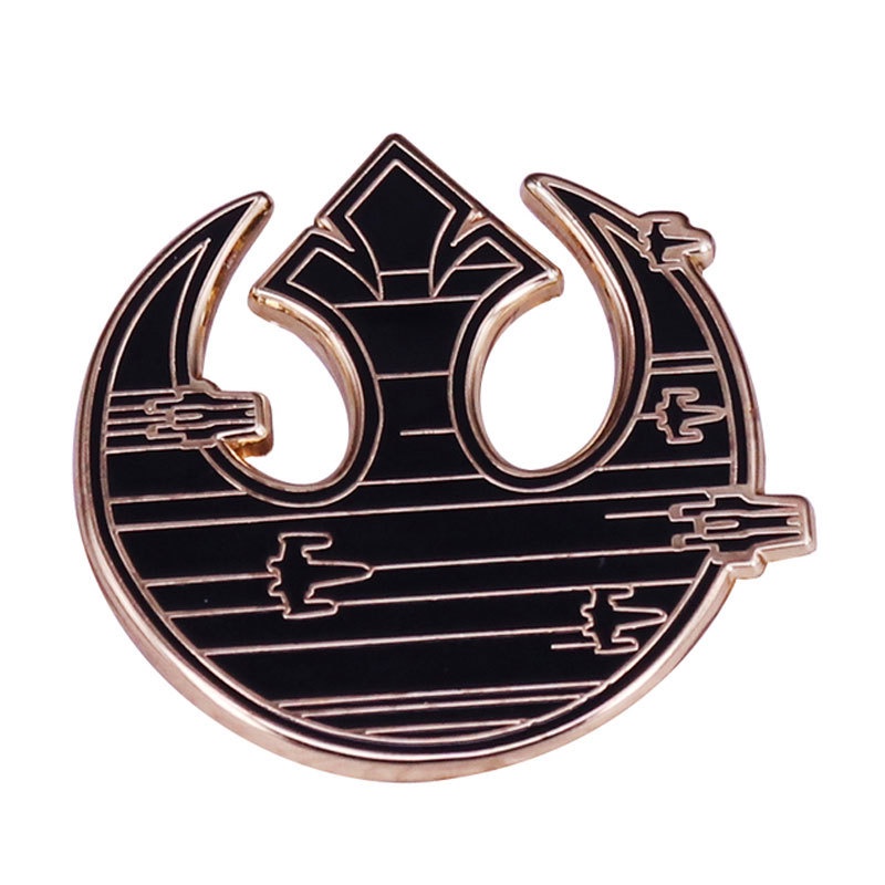 Ghim Cài Áo Kim Loại Hình Logo Phim Star Wars Phong Cách Âu Mỹ Hoạt Hình