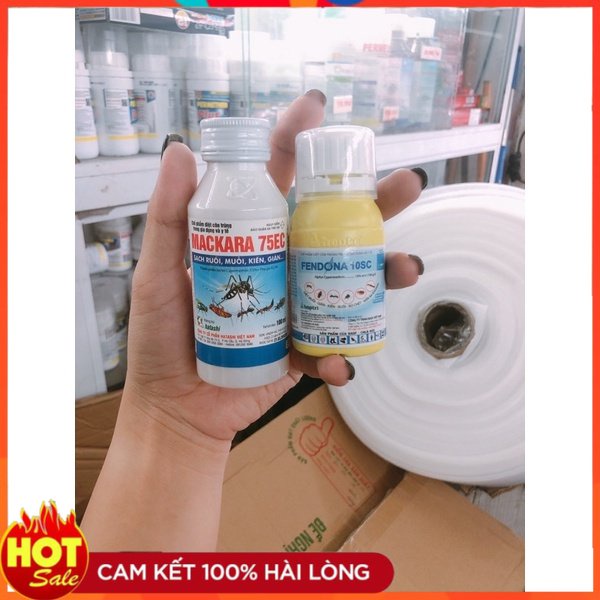 Combo 2 chai th.u.ốc diệt muỗi MACKARA 750Ec (100ml) + FENDONA 10SC (50ml) .
