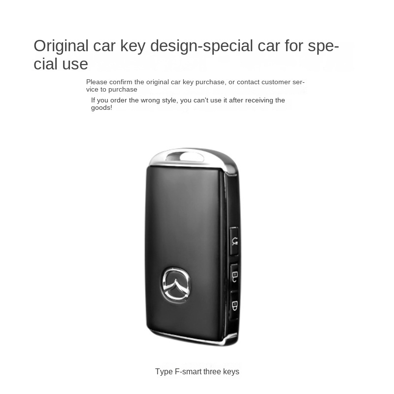 Vỏ Da Hợp Kim Nhôm Bảo Vệ Chìa Khóa Xe Hơi Mazda 3 CX4 Atez cx30 Ốp