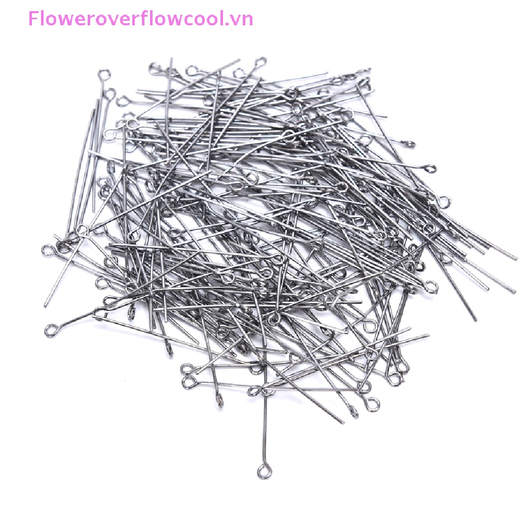 Set 200 Ghim Kim Loại Xỏ Lỗ Dùng Để Làm Bông Tai
