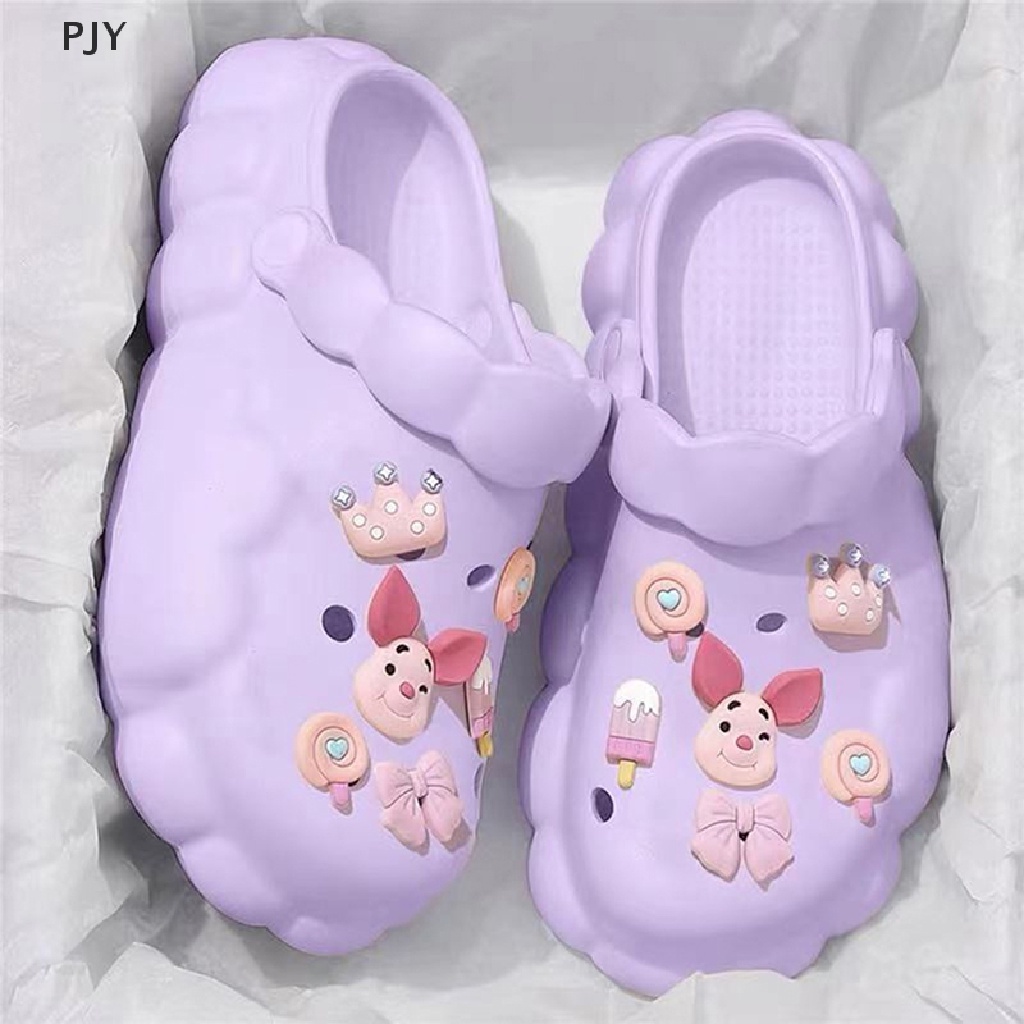 Dép Sandal Đế Dày Đục Lỗ Chống Trượt Dễ Thương Thời Trang Mùa Hè Cho Bạn Gái PJ