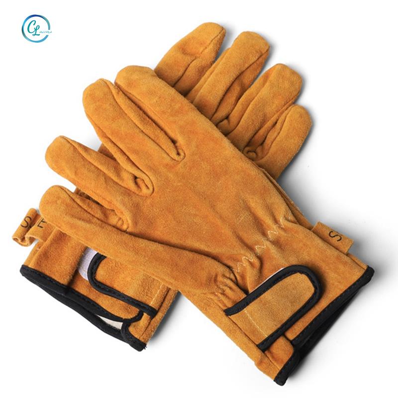 Găng Tay Da Cách Nhiệt Chống Ăn Mòn Bảo Vệ Khi Nướng Bbq Ngoài Trời