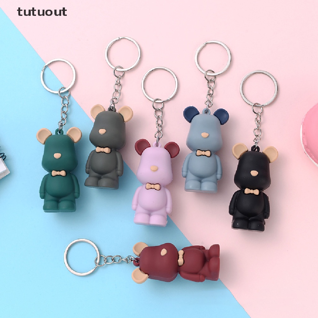 Móc Chìa Khóa Hình Gấu Bằng Acrylic Dễ Thương