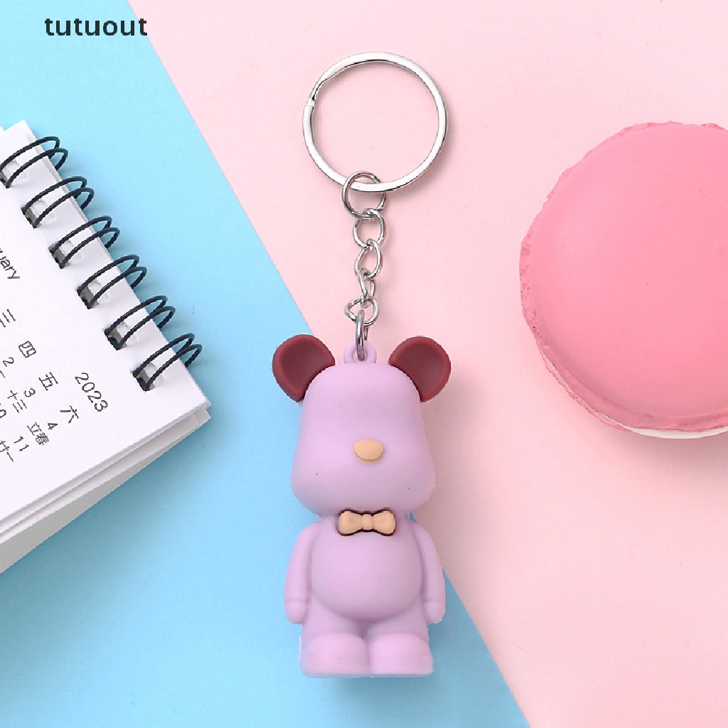 Móc Chìa Khóa Hình Gấu Bằng Acrylic Dễ Thương