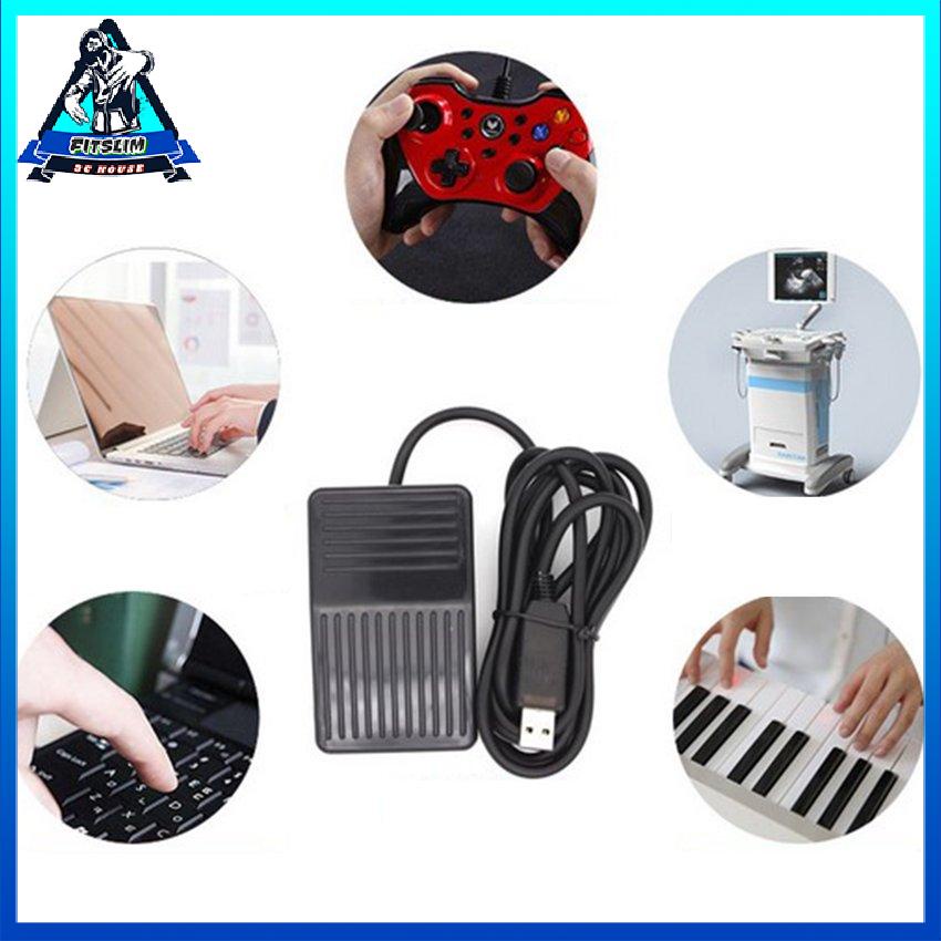 USB Đa Năng Bàn Đạp Chân Đơn Quang Điều Khiển Một Phím Chương Trình Máy Tính Chuột Trò Chơi Hành Động Trốn
