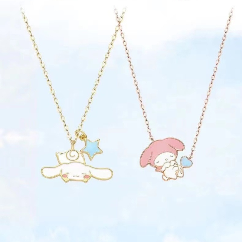 Dây chuyền dễ thương, vòng cổ Hàn Quốc, vòng cổ nữ thanh lịch và ngọt ngào, vòng cổ phim hoạt hình Disney, vòng cổ thời trang mát mẻ