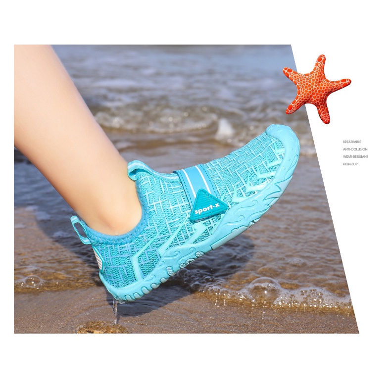 Giày Thể Thao Phối Lưới Thời Trang Đi Biển Cho Bé