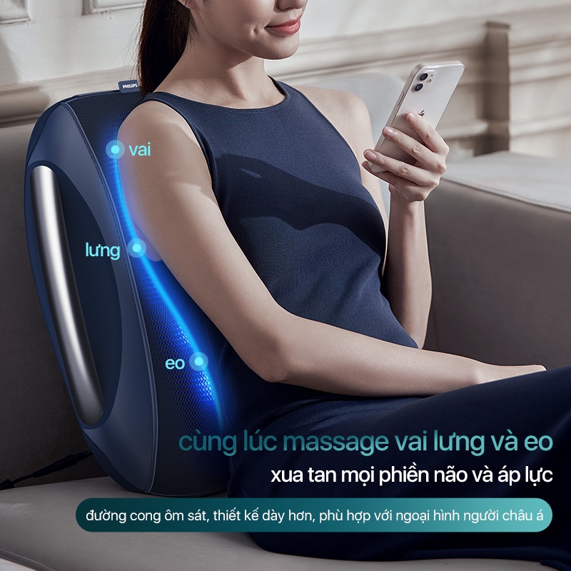 Máy Massage Lưng PHILIPS 4501-12 đầu massage riêng biệt,4 chế độ