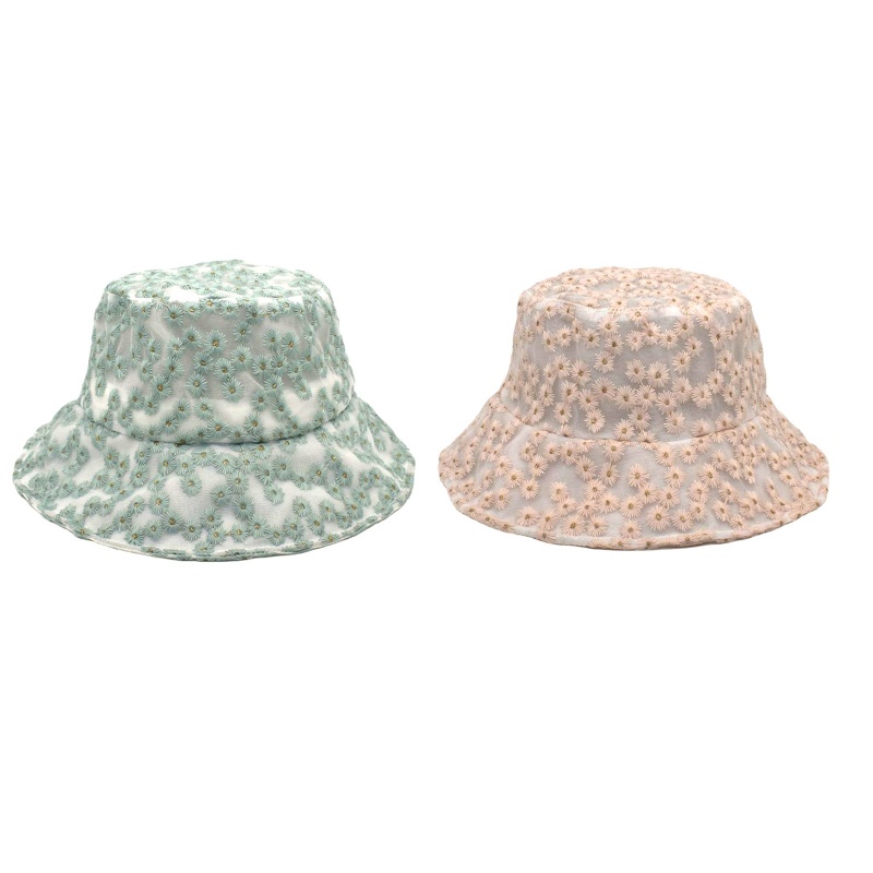 Nón Tai Bèo Mềm Chống Tia UV Phối Ren Hoa Xinh Xắn Thời Trang Mùa Hè Cho Nữ