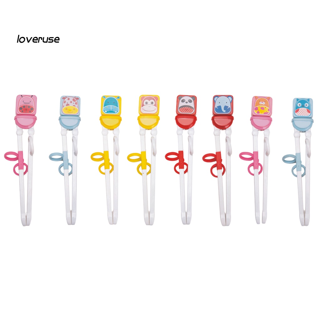 1 Đôi Đũa Tập Ăn Nhẹ In Họa Tiết Hoạt Hình Dễ Thương Cho Bé