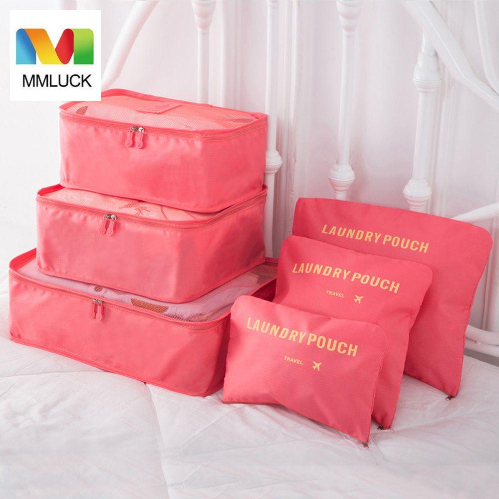 Set 6 Túi Đựng Giày / Đồ Lót Chống Bẩn Tiện Dụng Khi Đi Du Lịch