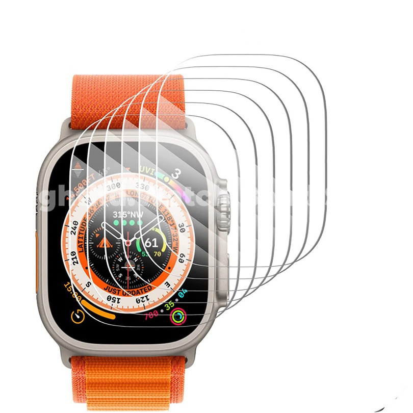 Phim Dán Mềm Bảo Vệ Màn Hình Đồng Hồ Thông Minh Series 8 Ultra Pro 7 6 SE 5 4 3 2 1 Kích Thước 41mm 45mm 44mm 42mm 40mm 38mm