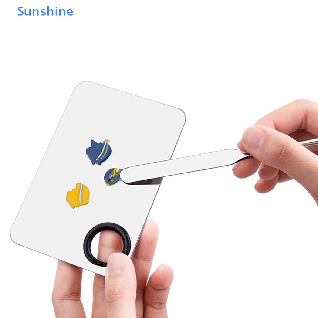 1 Set Dụng Cụ Tán Kem Nền Dạng Que Hai Đầu Bằng Thép Không Gỉ Tiện Dụng