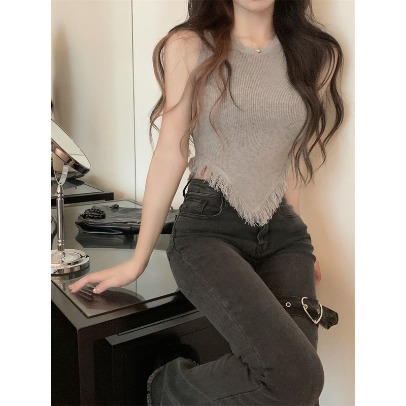 Myaistyle Áo Croptop nữ Hở Lưng Thiết Kế Mới Quyến Rũ Thời Trang Mùa Hè Dành Cho Nữ 17Z23041902