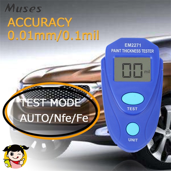 Đồng Hồ Đo Độ Dày Màn Hình Kỹ Thuật Số Từ Tính Bằng Sắt