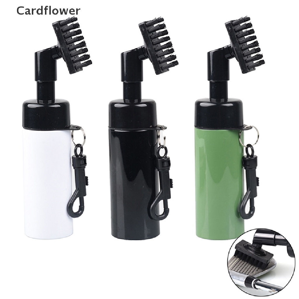 < Cardflower > Bàn Chải Làm Sạch Gậy Đánh Golf Kèm Bình Bóp Làm Sạch Gậy Đánh
