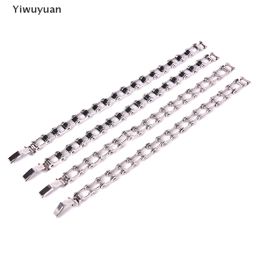 < Yiwuyuan > Vòng Tay Dây Xích Xe Máy Bằng Thép Không Gỉ Thời Trang Quà Tặng Cho Nam Giảm Giá