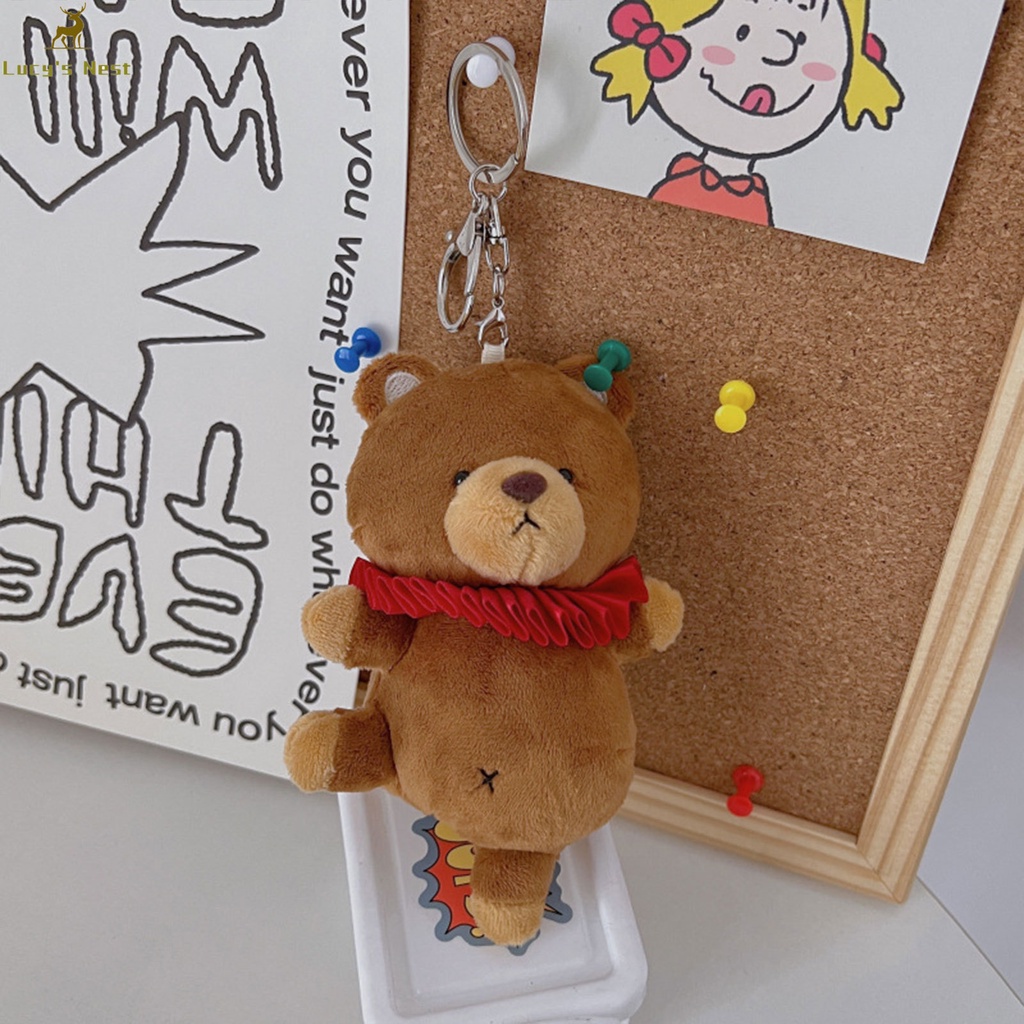 Móc Khóa Hình Heo / Cáo Nhồi Bông 15cm Dễ Thương Dành Cho Bạn Gái