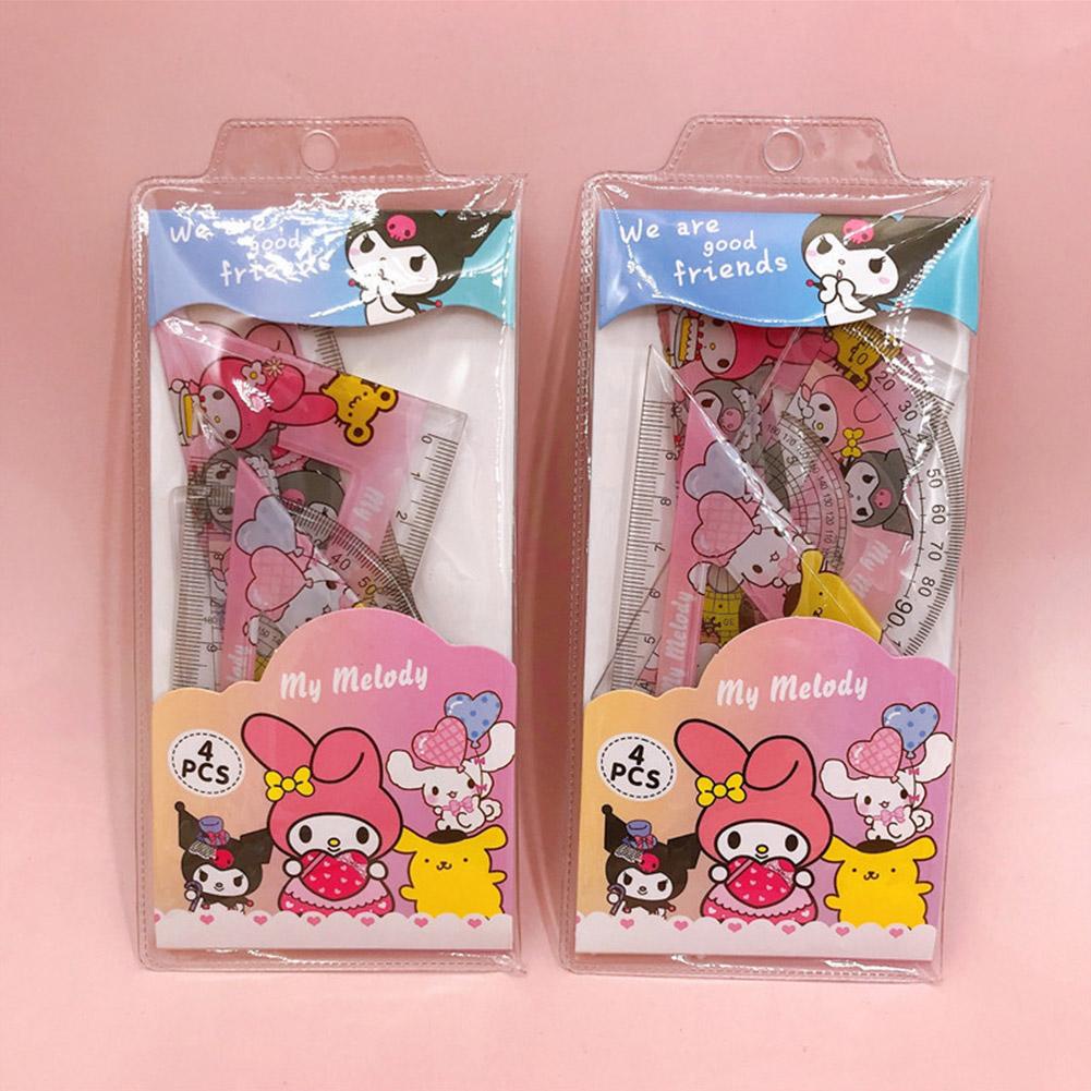 Bộ Thước Kẻ Hoạt Hình Sáng Tạo Cho Học Sinh R8Y4