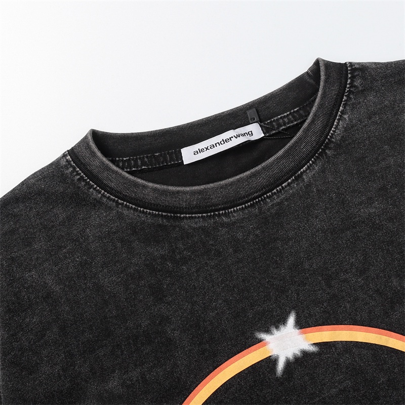 Áo Thun Tay Ngắn Cổ Tròn Chất Liệu Cotton In Chữ Plus Size Cho Nam Nữ