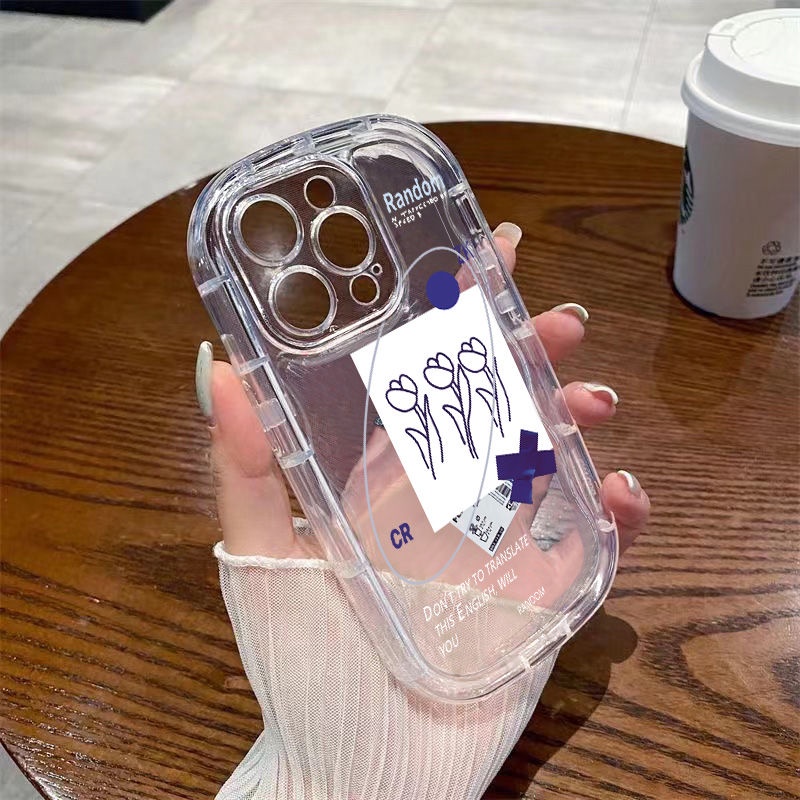 ✅Ốp Điện Thoại Mềm Trong Suốt Chống Sốc In Họa Tiết Hoa Cho Iphone 14 11 / xs 8pxr1312promax HBX8 / 7