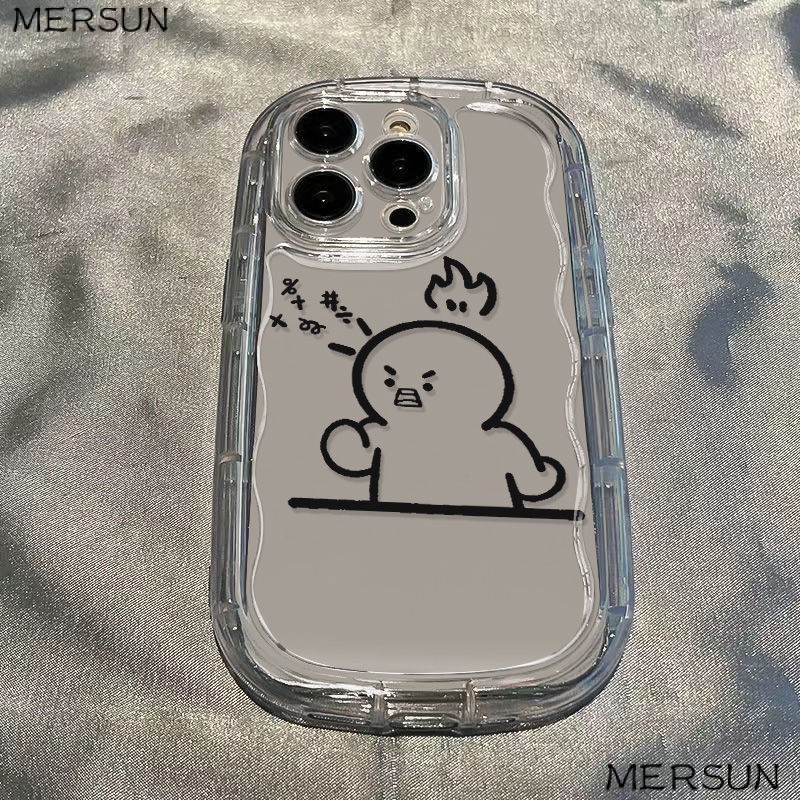 ✅Ốp Lưng Trong Suốt Cho iPhone14 Angry promaxxs11 Phone Case / / / 137 12 Soft xr8p 9E0V