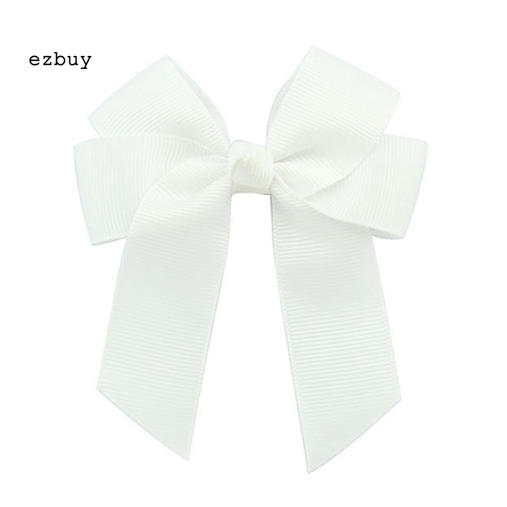 Kẹp Tóc Hình Nơ Lớn Màu Trơn Dễ Thương Dành Cho Bé Gái