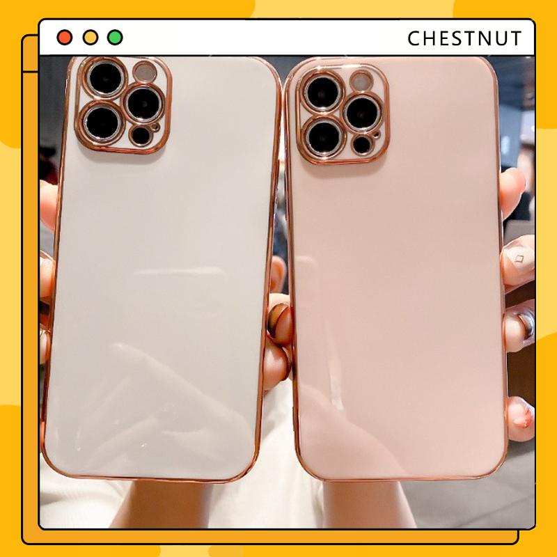 Ốp lưng viền vuông sang trọng dành cho compatible for iPhone 7plus/8plus/xsmax/11promax-CT