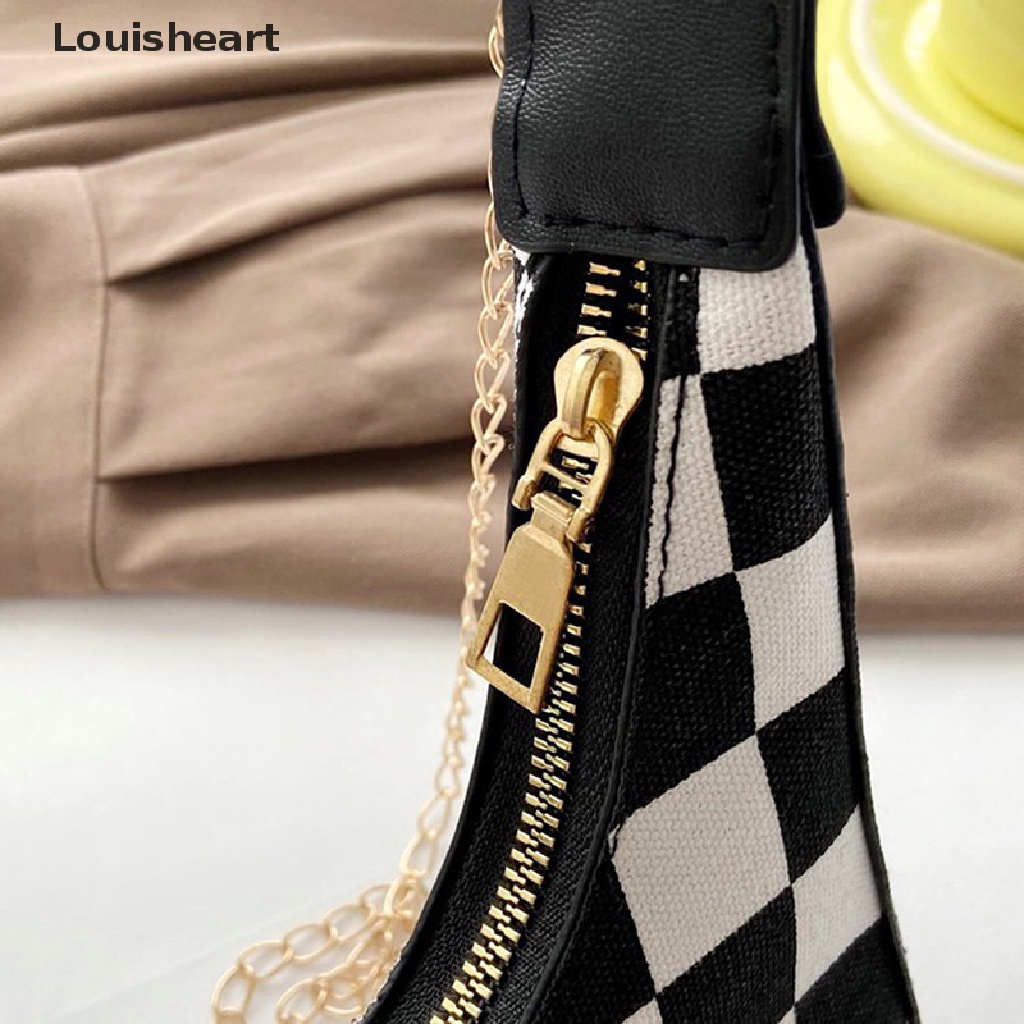 Túi Đeo Chéo Louisheart Bằng Da PU Mỏng Họa Tiết Da Báo Phối Dây Xích Thời Trang Cho Nữ