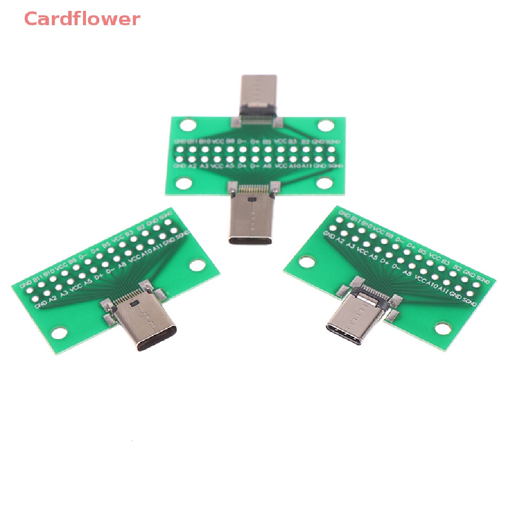 Bảng Mạch Thử Nghiệm PCB 24 + 2P USB 3.1 Type-C Đầu Đực 2.54mm Mới