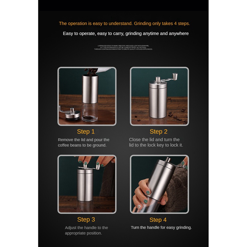 Set 3 Dụng Cụ Nghiền Cà Phê Bằng Tay Tiện Lợi