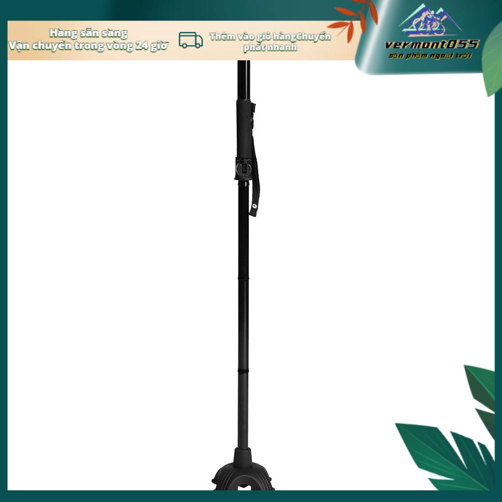 Vermont055 Gậy đi bộ gấp tự đứng nhẹ với đèn LED và tay cầm đệm