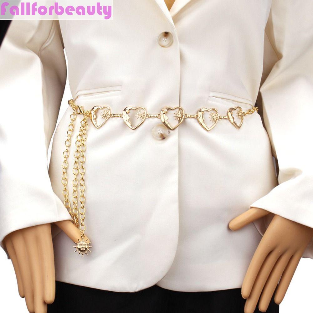 Dây Xích Thắt Lưng Hình Trái Tim Đơn Giản Phong Cách Punk Hip Hop Thời Trang Cho Nữ