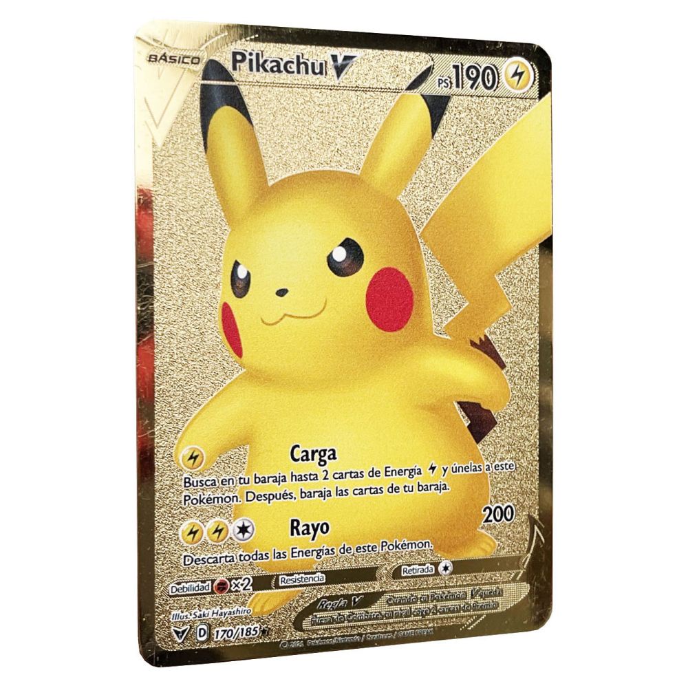 Bộ Thẻ Bài Trò Chơi Pokemon Bằng Kim Loại Sắt Màu Cầu Vồng XMKW